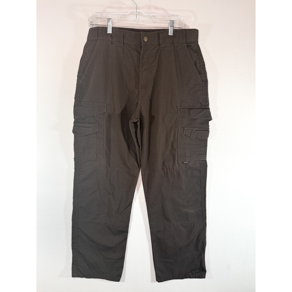 Tru-Spec Tactical Cargo Pants Men's 34‎ Brown Ripstop Utility Workwear
